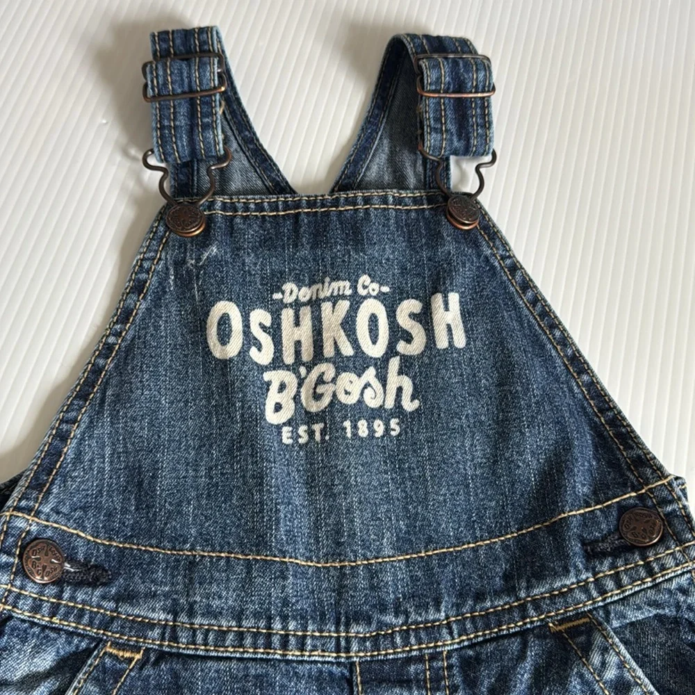 OshKosh B'Gosh Denim Overalls.  Size 24 months